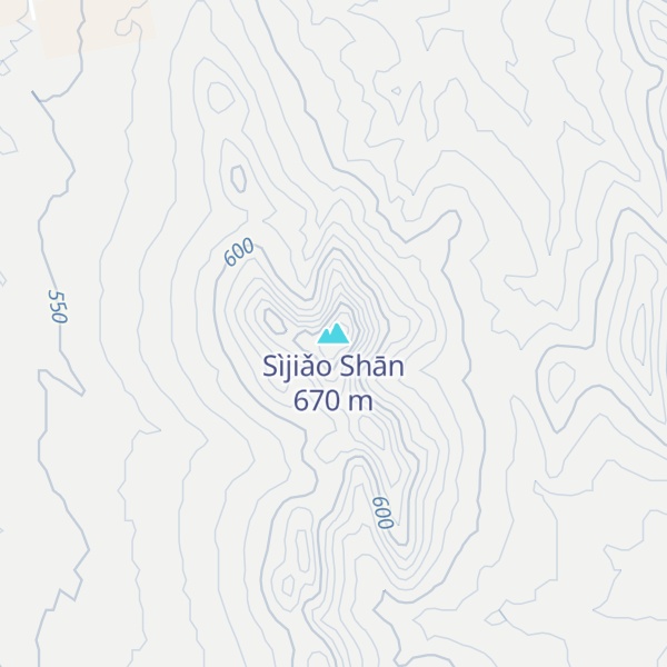 Map of Sìjiǎo Shān