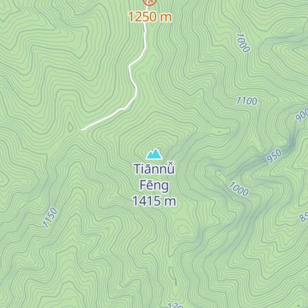 Map of Tiānnǚ Fēng