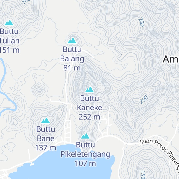 Map of Buttu Kaneke