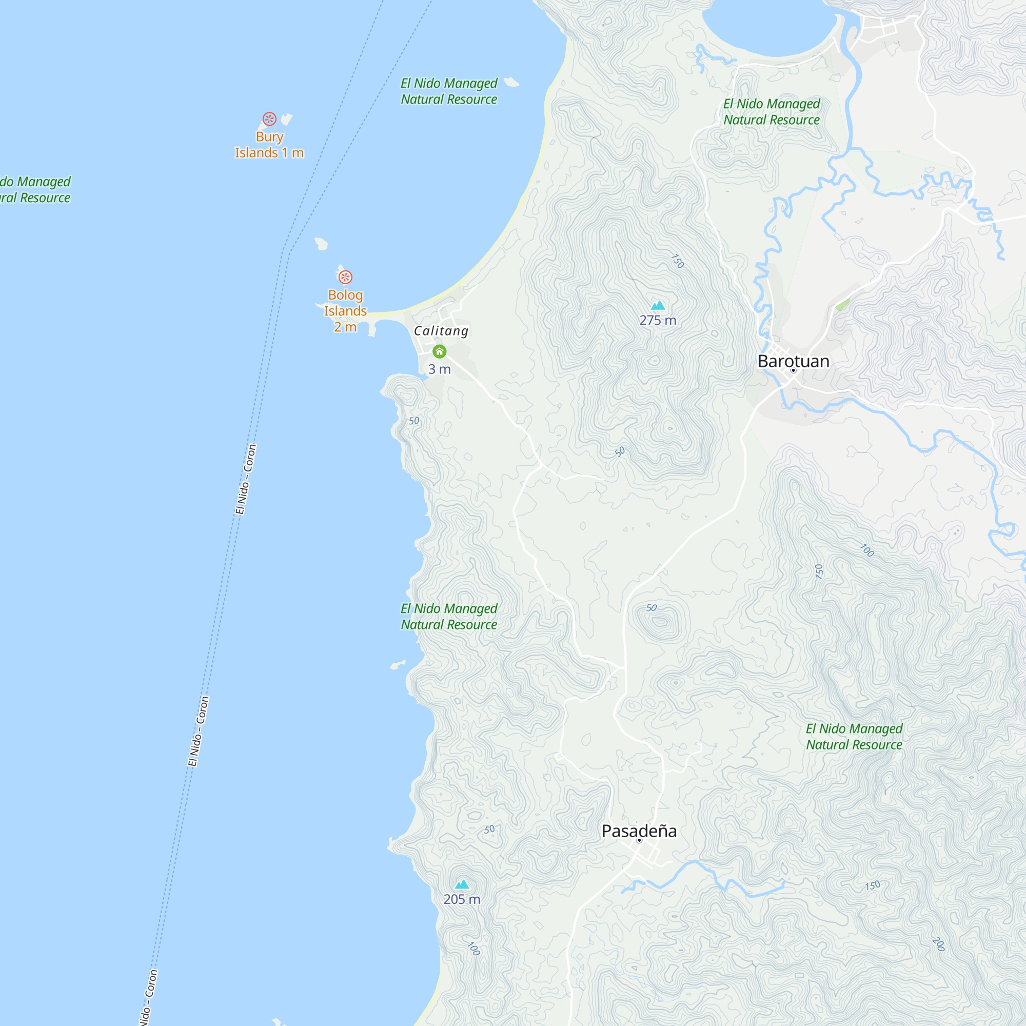 Cabañas De Nacpan map