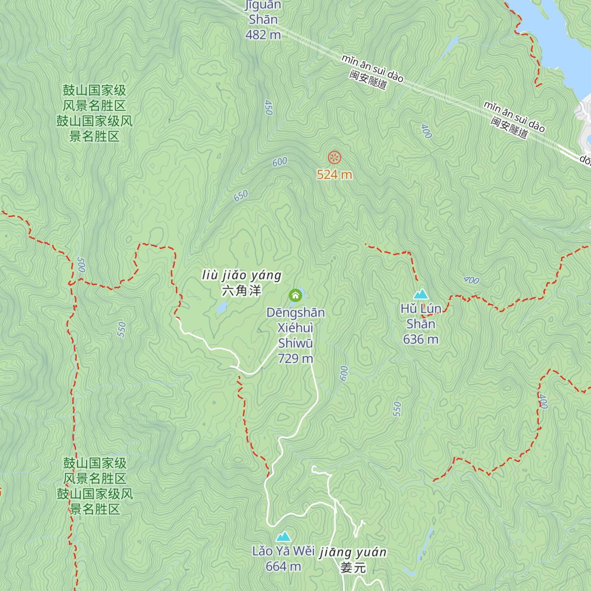 Dēngshān Xiéhuì Shíwū map