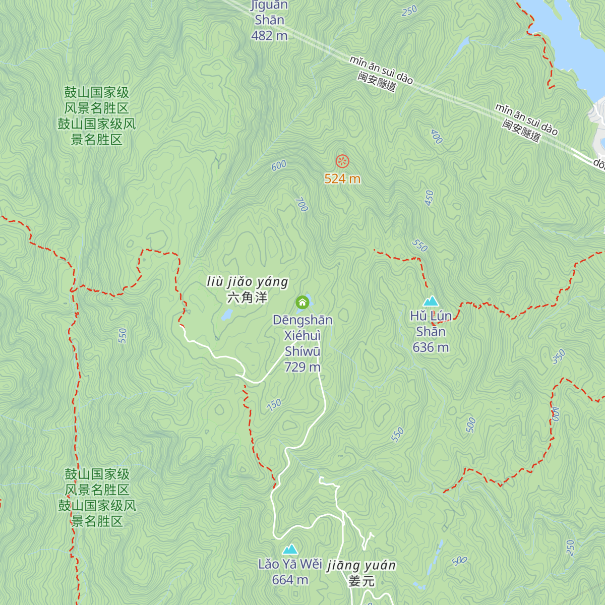 Dēngshān Xiéhuì Shíwū map