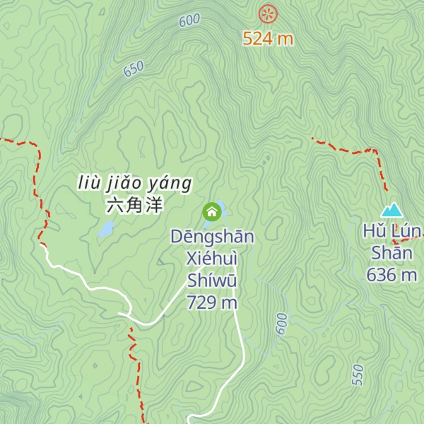 Map of Dēngshān Xiéhuì Shíwū