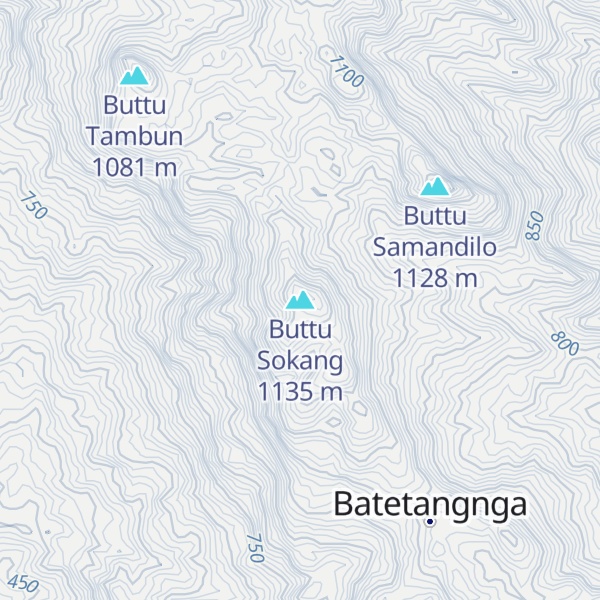 Map of Buttu Sokang