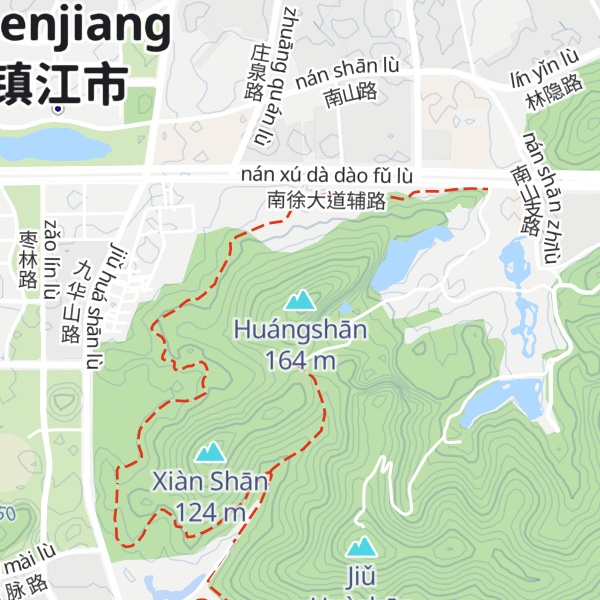 Map of Huángshān