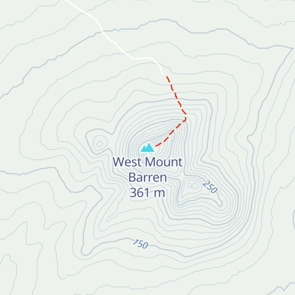 Map of West Mount Barren