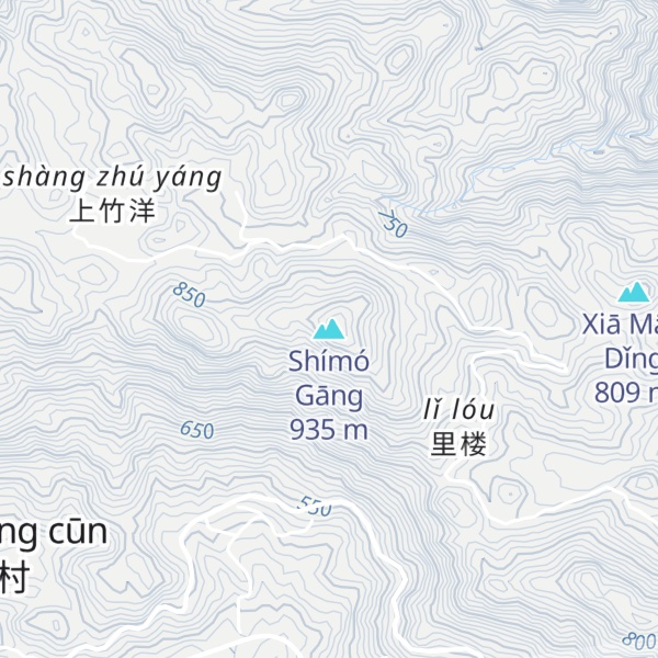 Map of Shímó Gāng