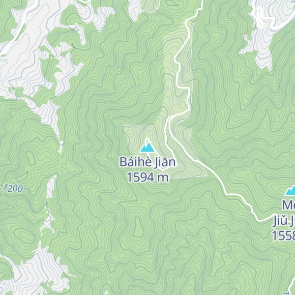 Map of Báihè Jiān
