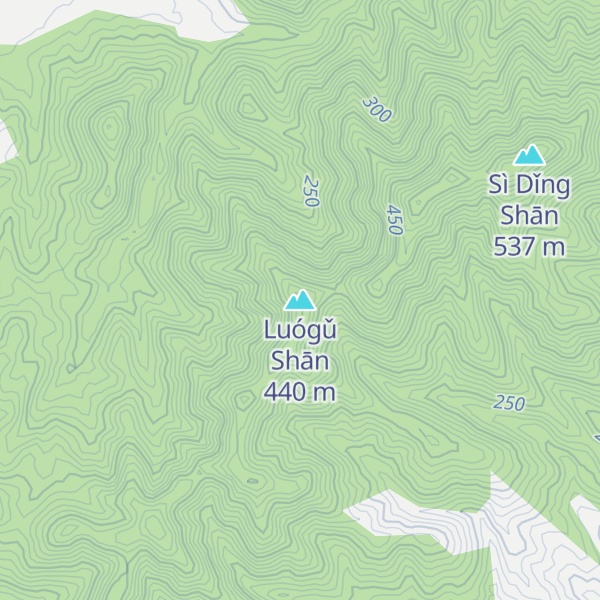 Map of Luógǔ Shān