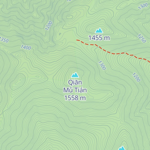 Map of Qiān Mǔ Tián