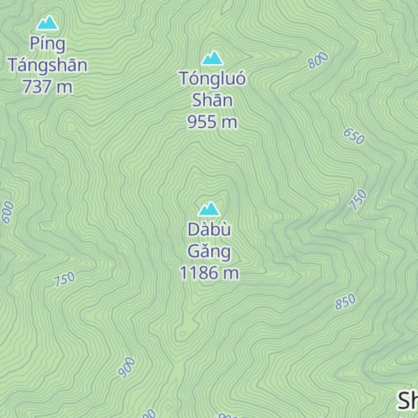 Map of Dàbù Gǎng