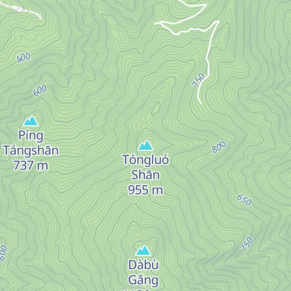 Map of Tóngluó Shān