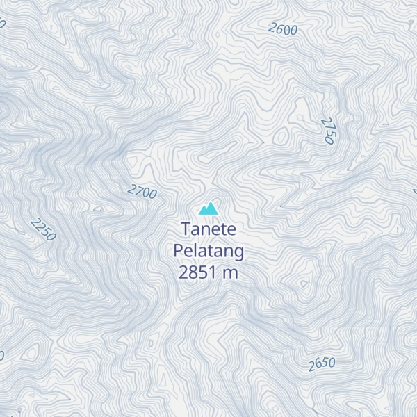 Map of Tanete Pelatang