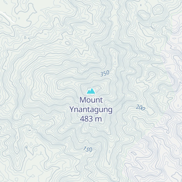 Map of Mount Ynantagung