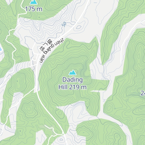 Map of Dading Hill