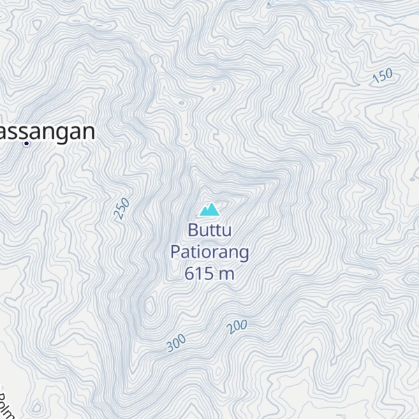 Map of Buttu Patiorang
