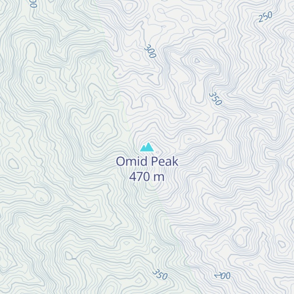 Map of Omid Peak
