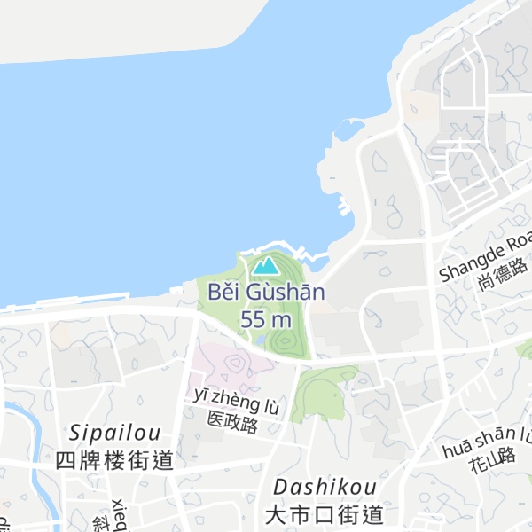 Map of Běi Gùshān