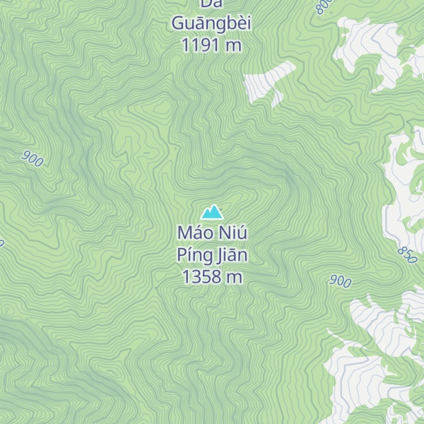 Map of Máo Niú Píng Jiān