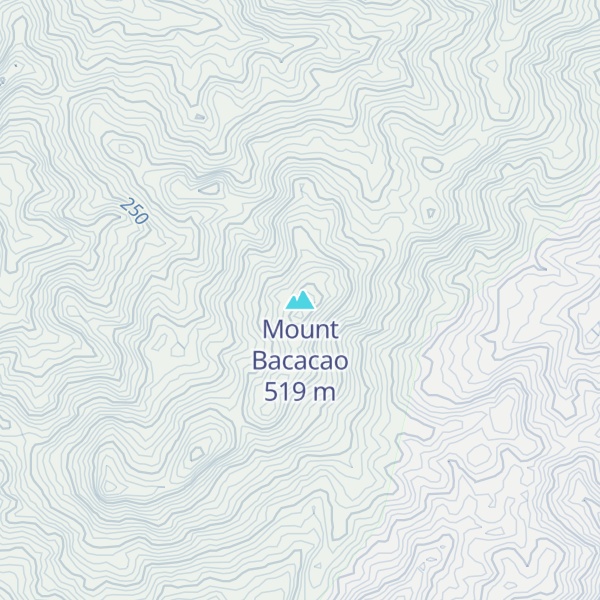Map of Mount Bacacao