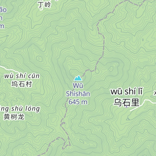 Map of Wū Shíshān