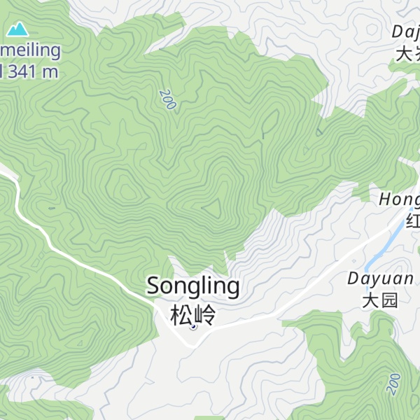Map of Maan Mountain