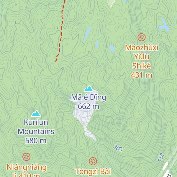 Map of Mǎ é Dǐng