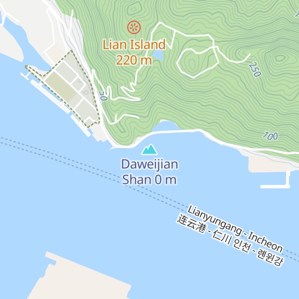 Map of Daweijian Shan