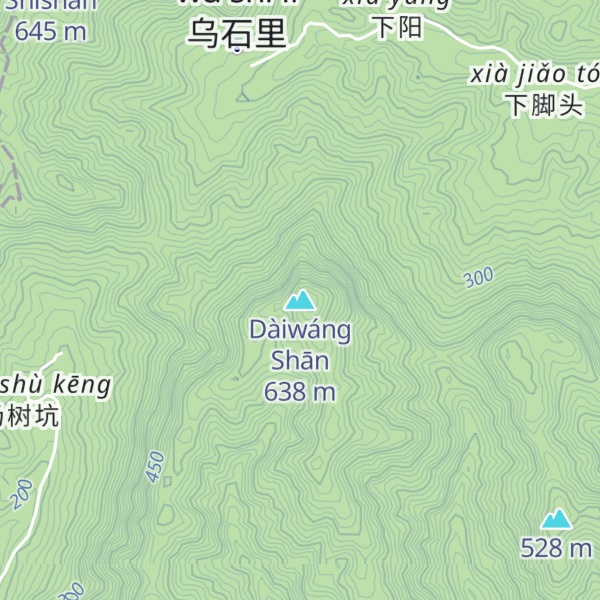 Map of Dàiwáng Shān