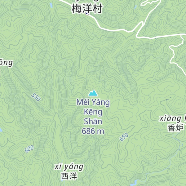 Map of Méi Yáng Kēng Shān