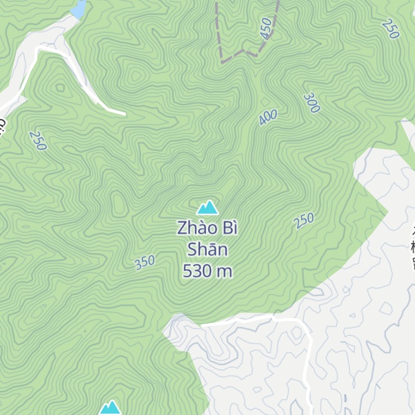 Map of Zhào Bì Shān