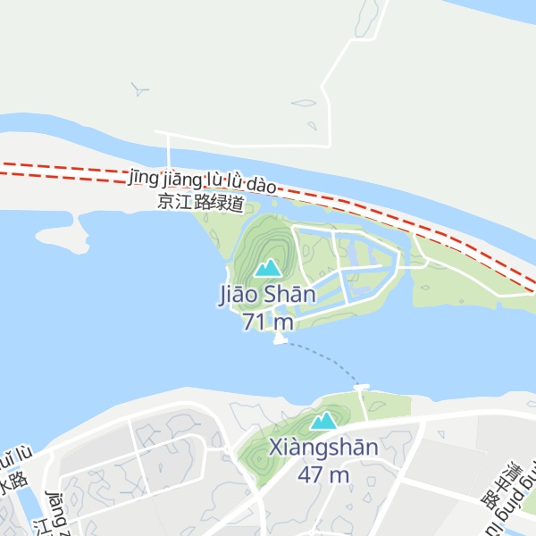 Map of Jiāo Shān