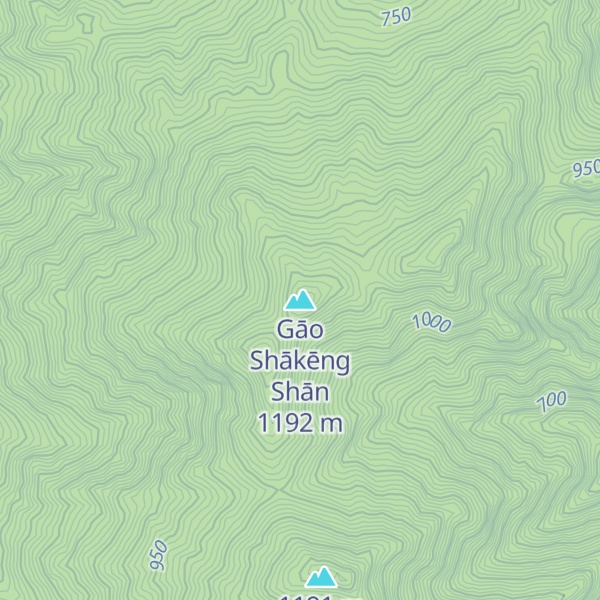 Map of Gāo Shākēng Shān