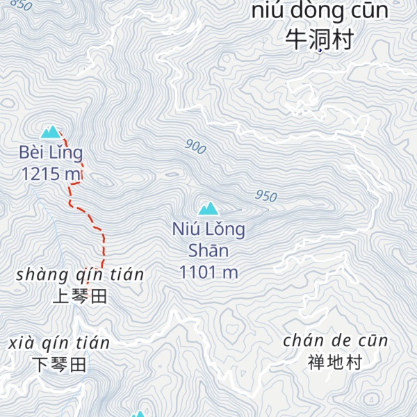 Map of Niú Lǒng Shān