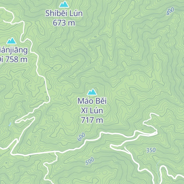 Map of Máo Běi Xī Lún