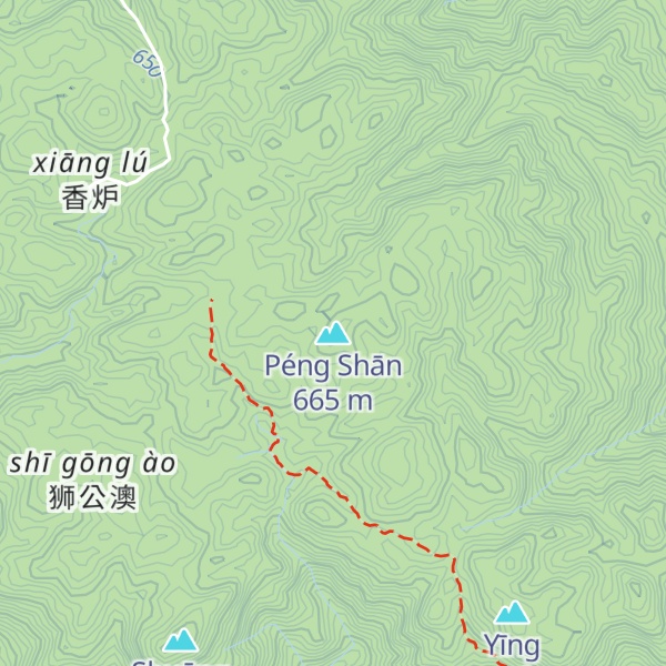 Map of Péng Shān