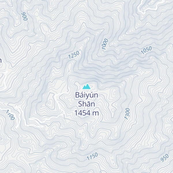Map of Báiyún Shān