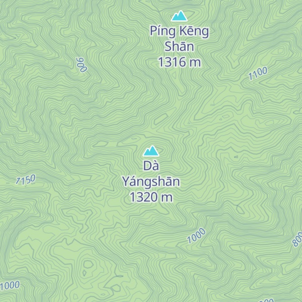 Map of Dà Yángshān