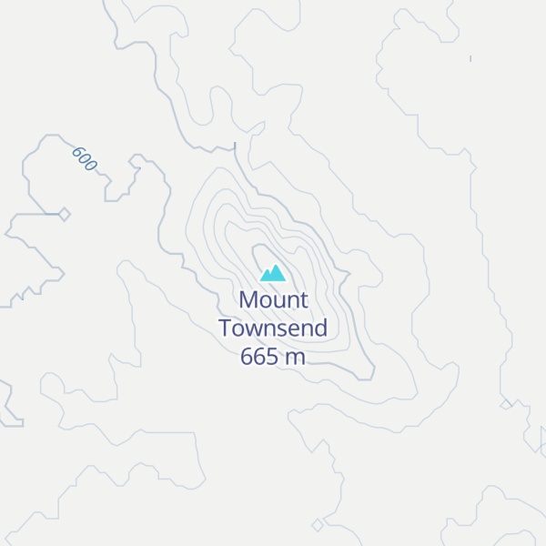 Map of Mount Townsend