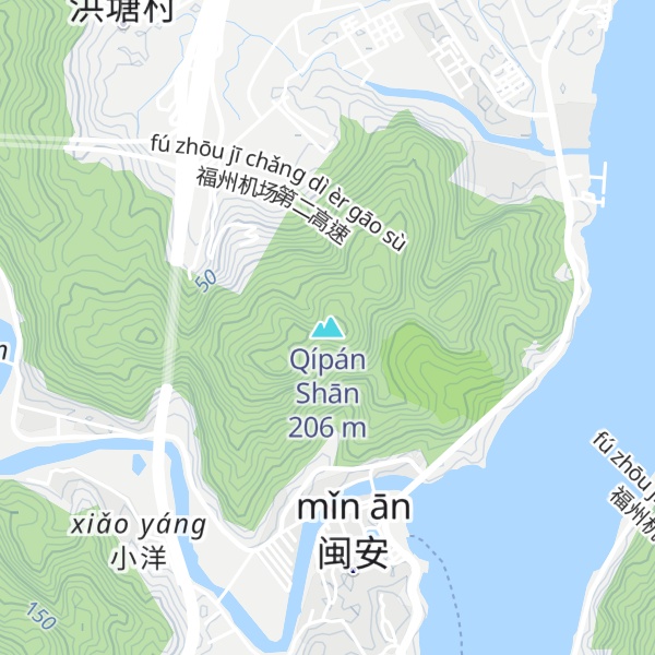 Map of Qípán Shān