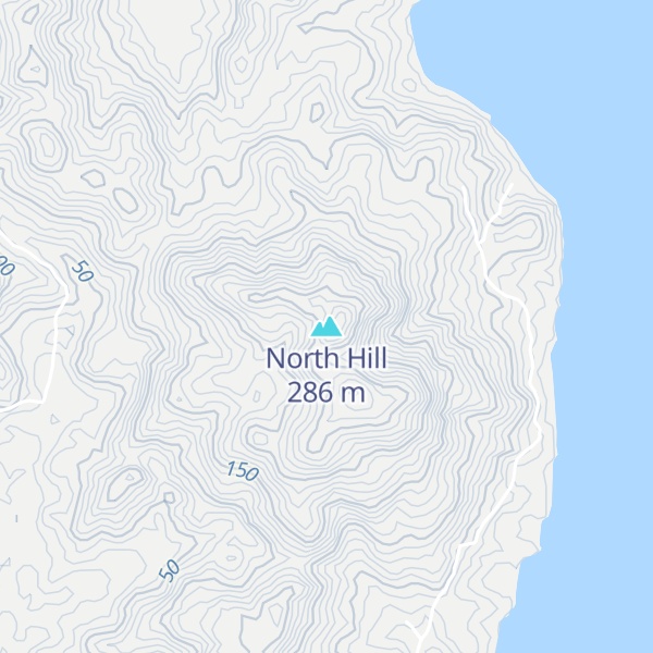 Map of North Hill