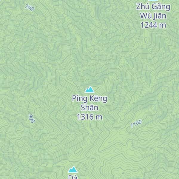 Map of Píng Kēng Shān