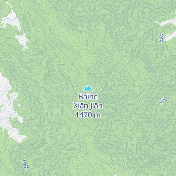 Map of Báihè Xiān Jiān