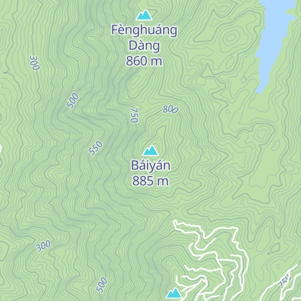 Map of Báiyán