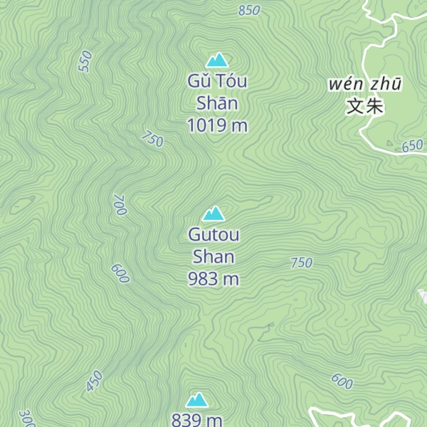 Map of Gutou Shan