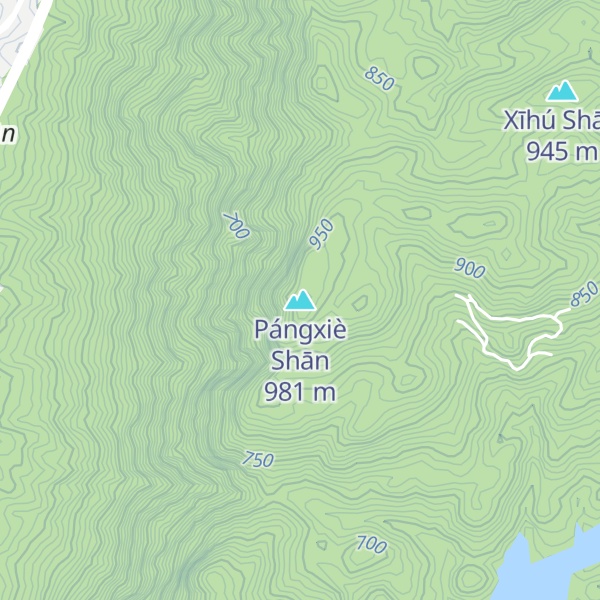 Map of Pángxiè Shān