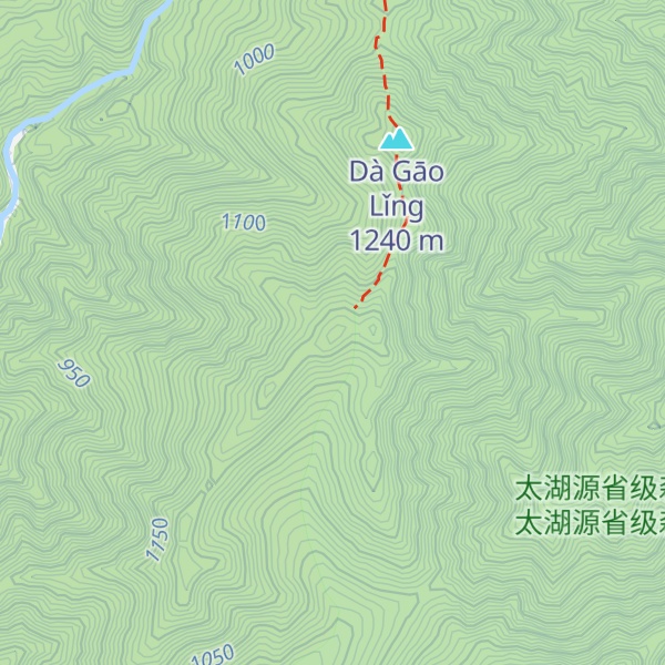 Map of Dàyáng Shān