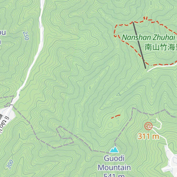 Map of Taoshuqia Mountain