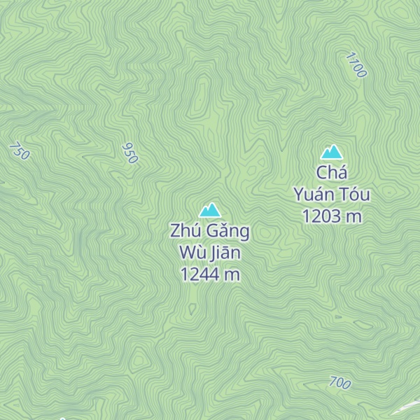 Map of Zhú Gǎng Wù Jiān