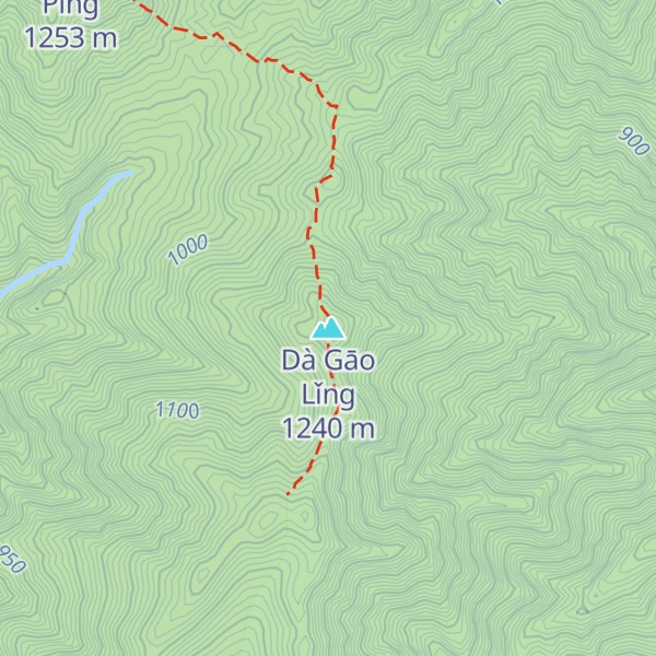Map of Dà Gāo Lǐng